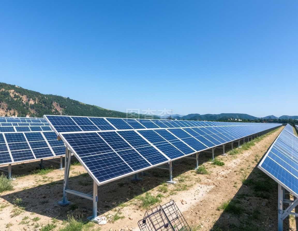 法國光伏太陽能發電廠 可再生能源的綠色革命